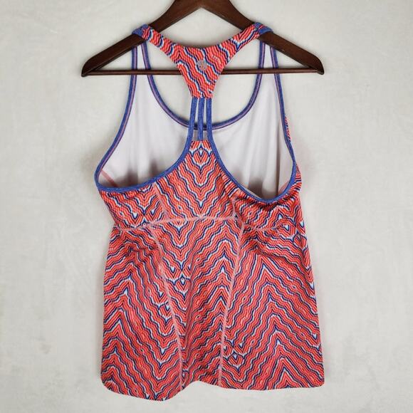 Mountain Hardwear Tank Top XL Mighty Activa Pink Printed Racerback w/ Shelf Bra - Picture 3 of 7